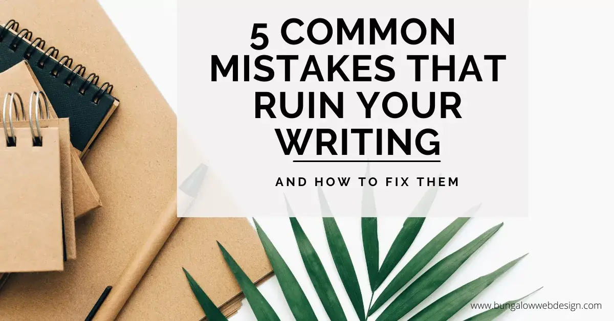 Writing mistakes and solutions guide