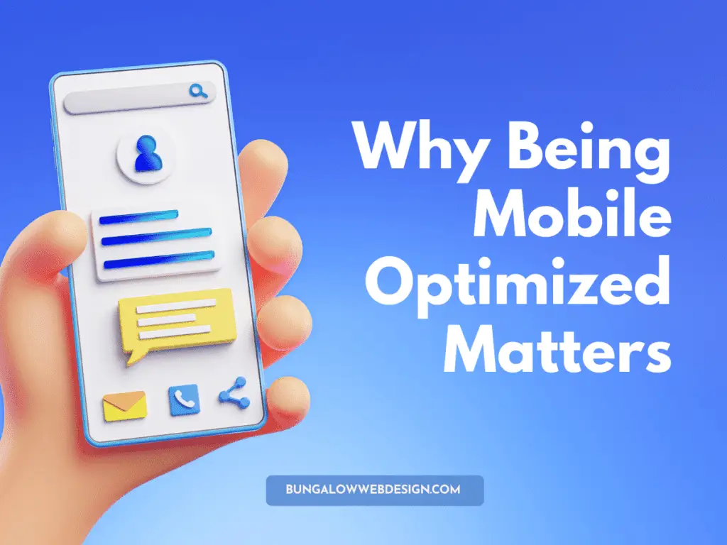 Importance of mobile optimization for websites.