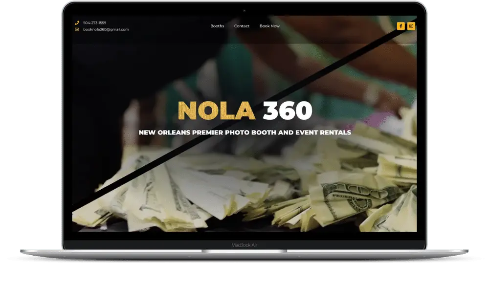 NOLA 360 photo booth and event rentals