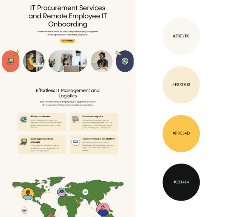 9 Top Color Palettes for IT Services Websites in 2025